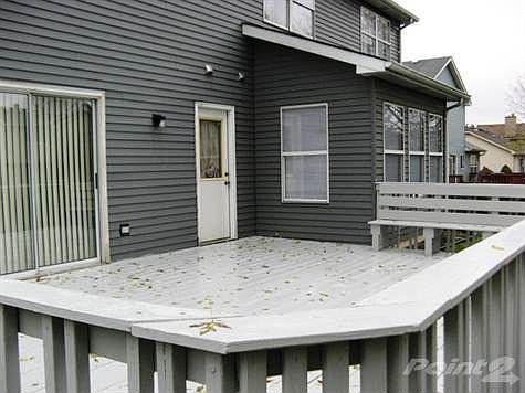 Big deck, newly stained...