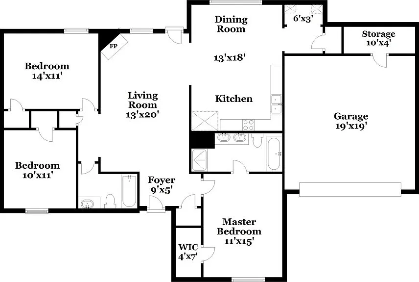 3 bed, 2.0 bath, 1365 sqft, $1,765 — Photo 2