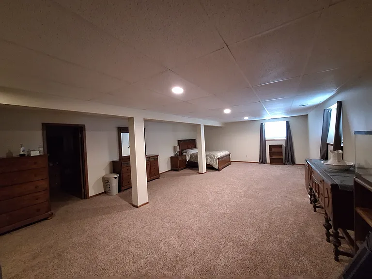 Large finished space in the basement
