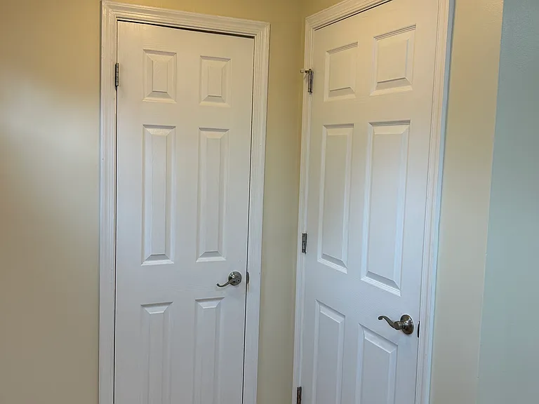 Powder room, coat closet