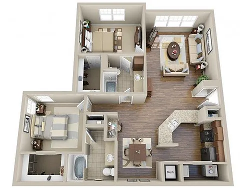 Floor plan B2SR