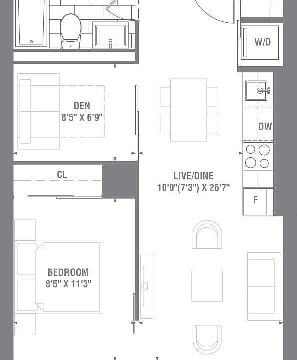 2nd image of 15 Queens Quay St E #708