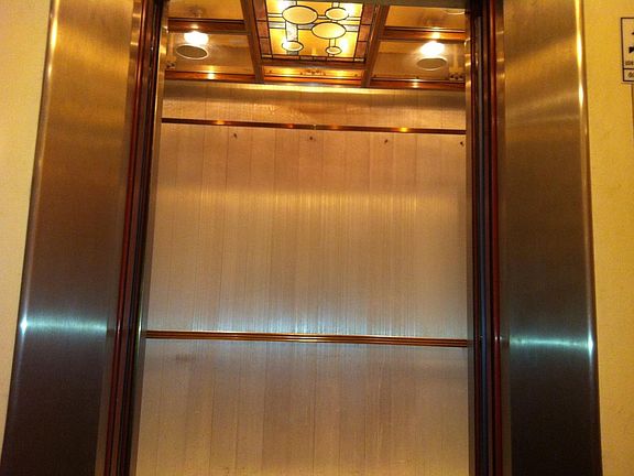 Historic elevator cab