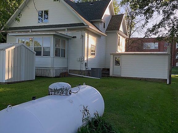 East-Back of house & garage