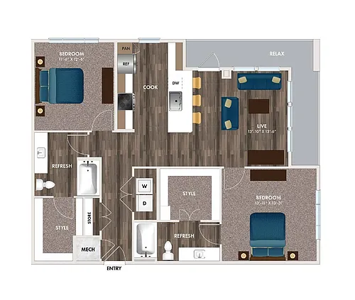 Floor plan B3