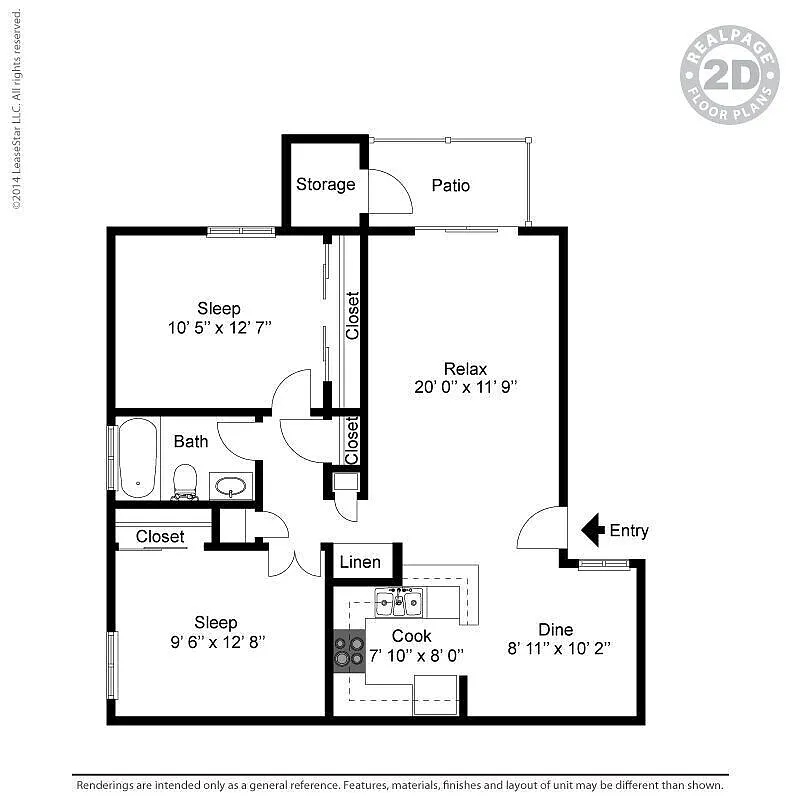 Floor plan 2X1R