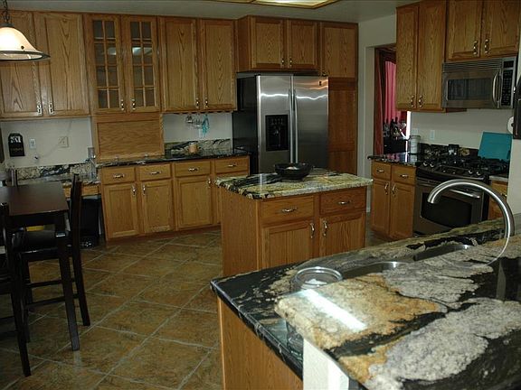 Island Kitchen with Granite Counters