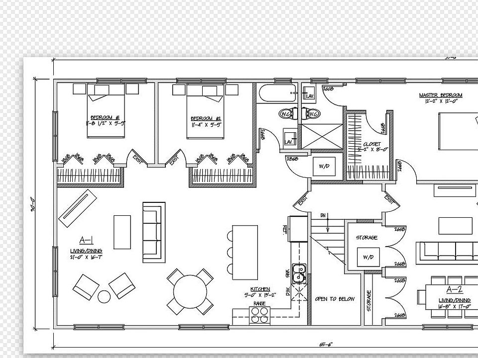 The apartment on the left is the layout for the listing.