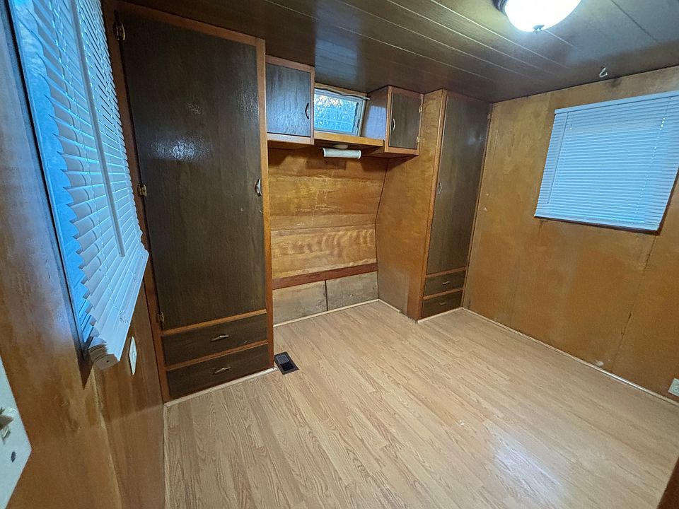 Bedroom 1 with built in cabinets