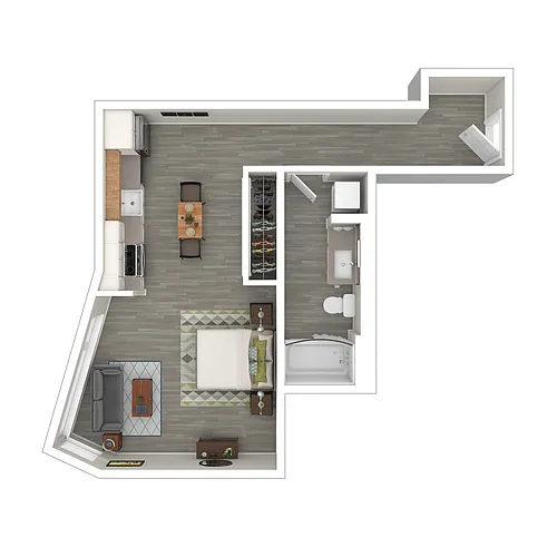 Floor plan Studio A