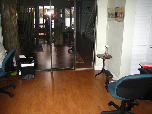 Entrance from the back into Office Room