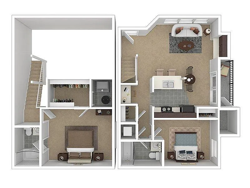 Floor plan 2X2 - 960