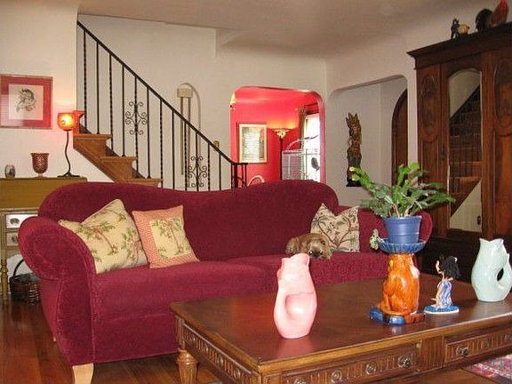 Living room looking towards dining room and staircase