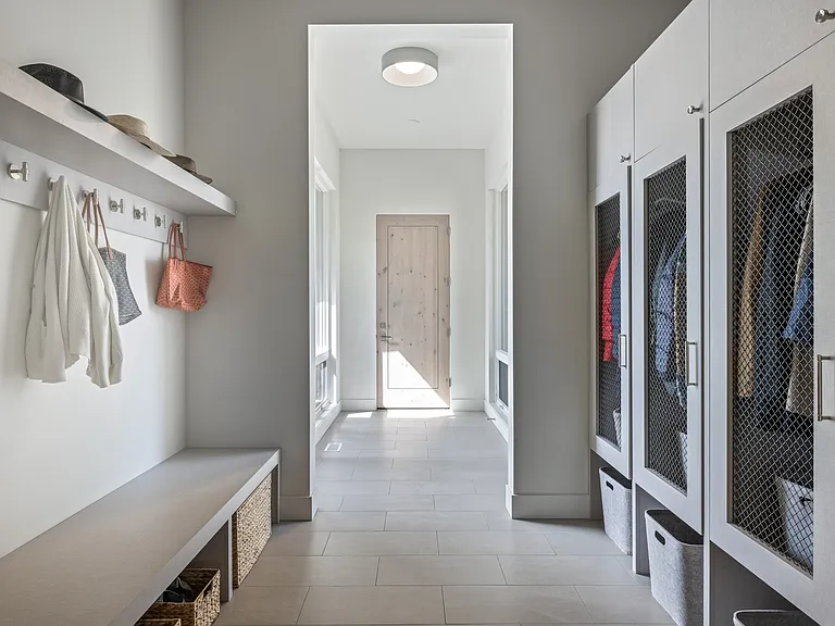 mudroom off garage entrance