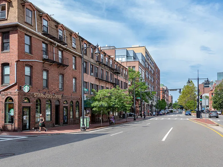 Take in the sights and sounds of Cambridge Street.