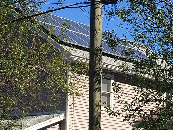 Solar panels southern roof