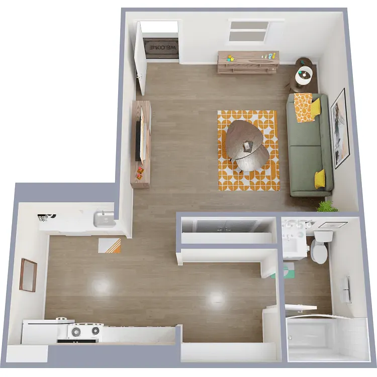 Floor plan Deluxe Studio
