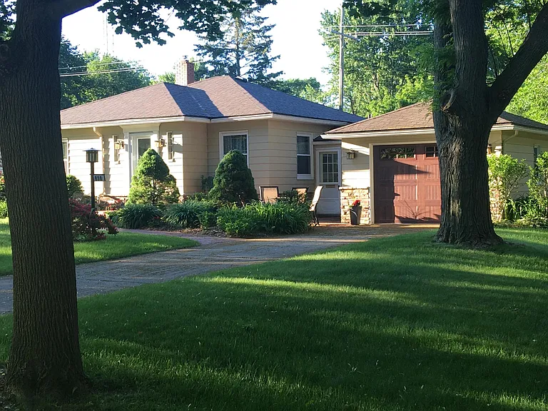 A view from the street.