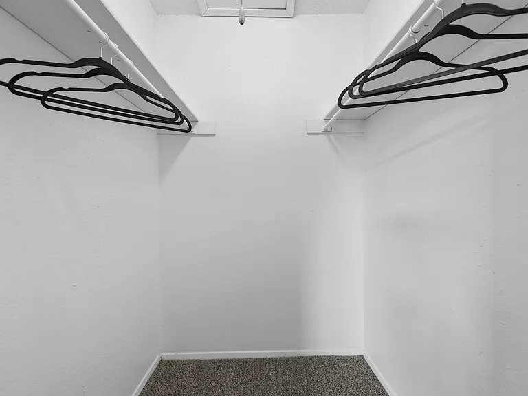 Huge walk-in closets