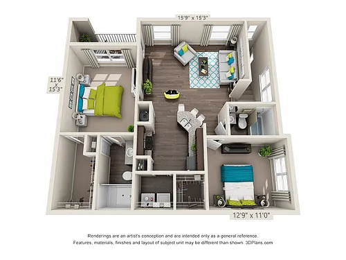Floor plan B3G