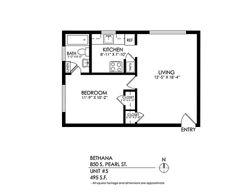 Floor plan 1 Bedroom