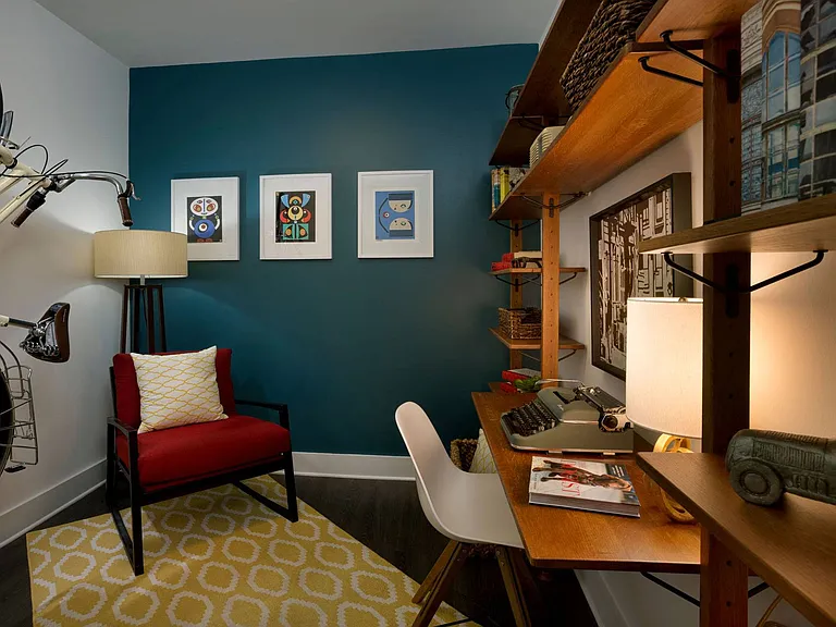 Apartments feature flexible space for work / study