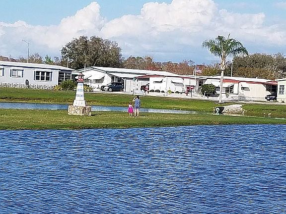 The lake view out back