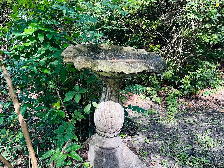 Cottage details - bird bath