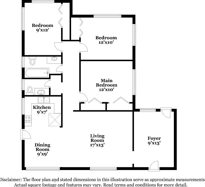 3 bed, 1.0 bath, 1196 sqft, $1,535 — Photo 2