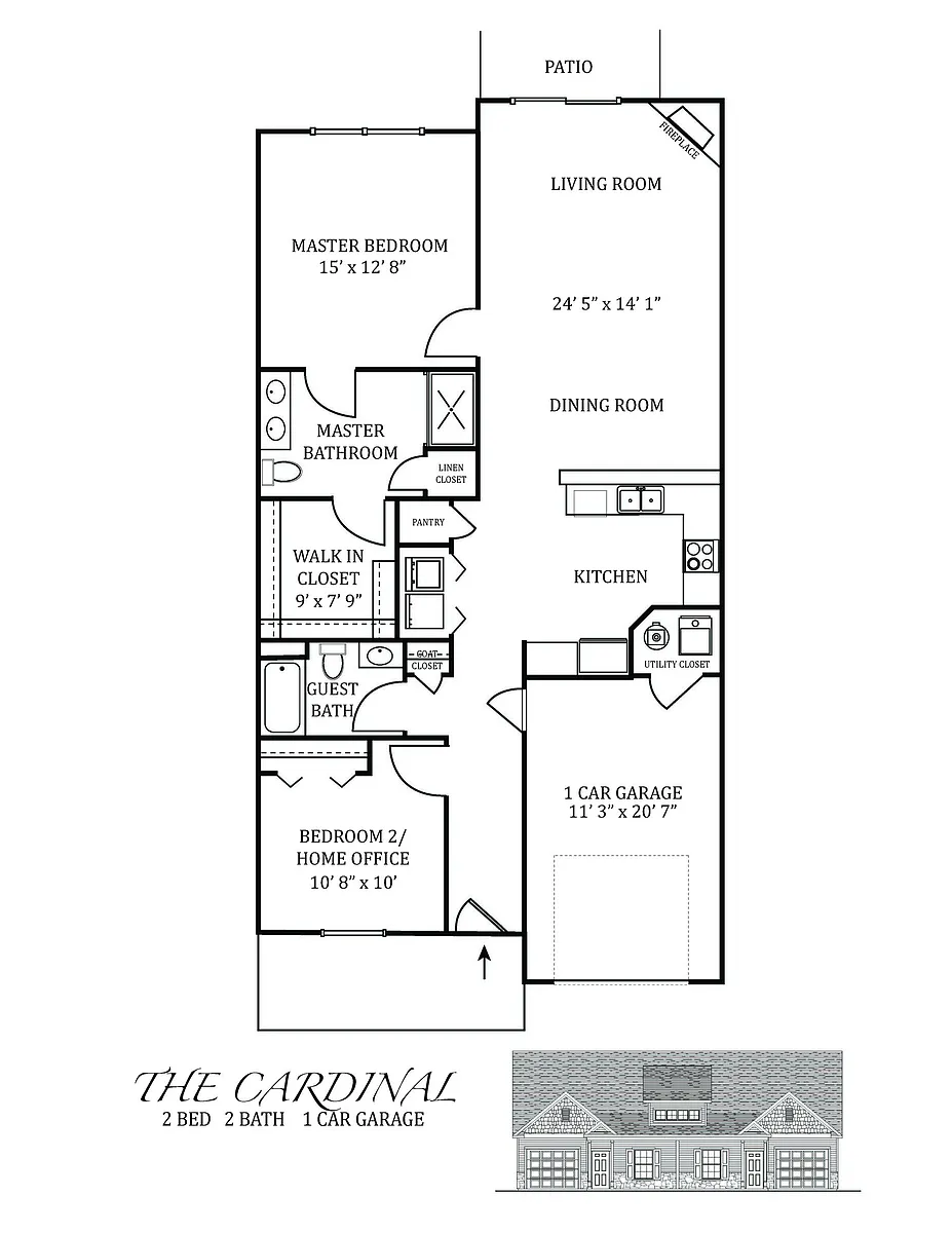 Floor plan The Cardinal