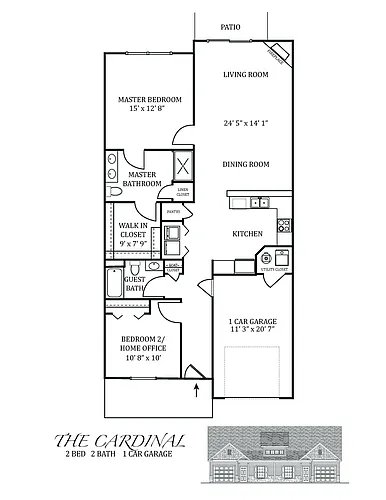 Floor plan The Cardinal