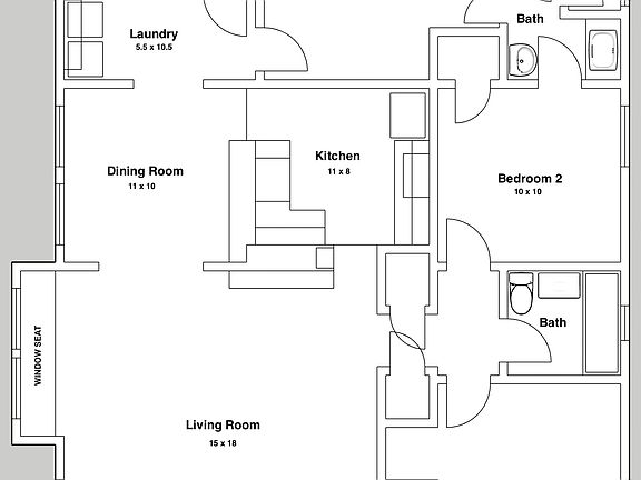 View Of 1245 Lower Level Floor Plan
