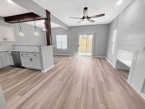 Open living plan fully renovated