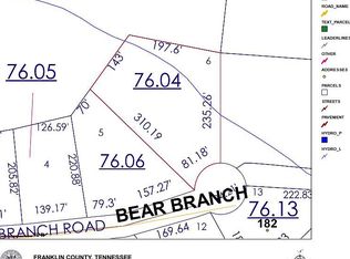 Bear Branch Rd, Estill springs, TN 37330