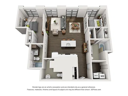 Floor plan 2x2 Penthouse C