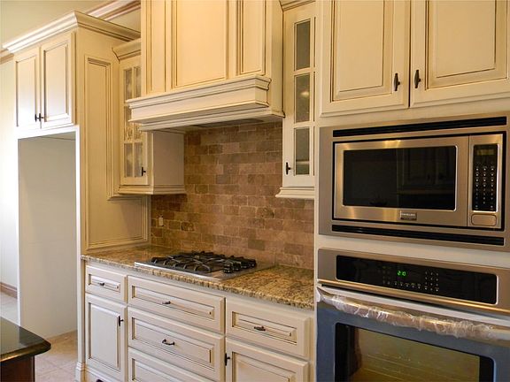 Glass paneled cabinets