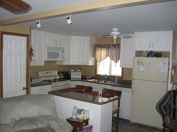 Kitchen view from living area