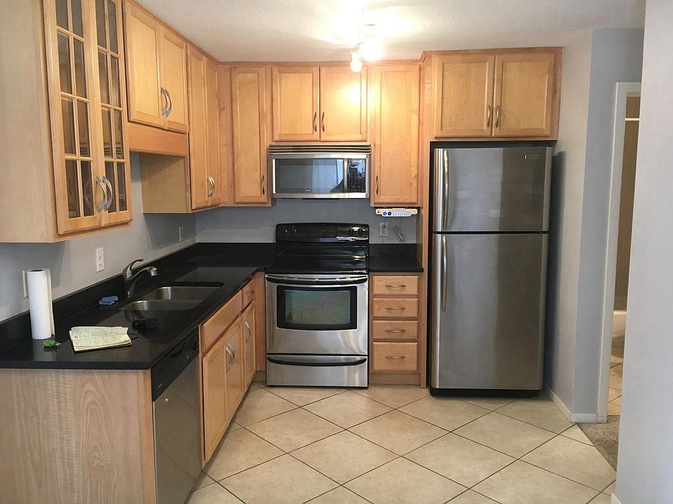 Updated kitchen with stainless steel appliances
