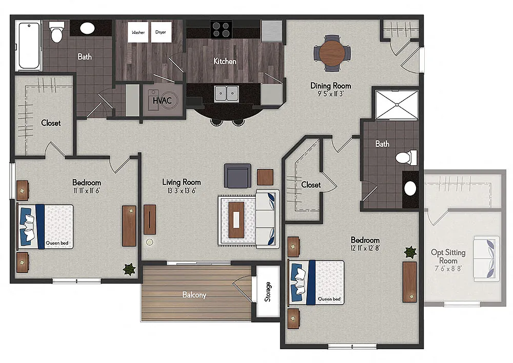 Floor plan Laurel I / Laurel II