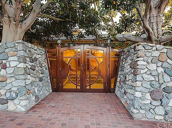 Beautiful Gated Glass Entry to the Home