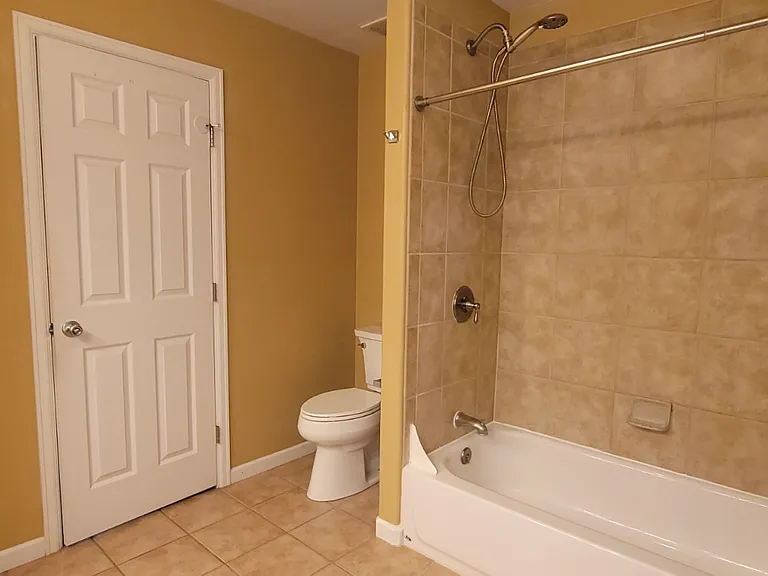 Master bathroom to bedroom door