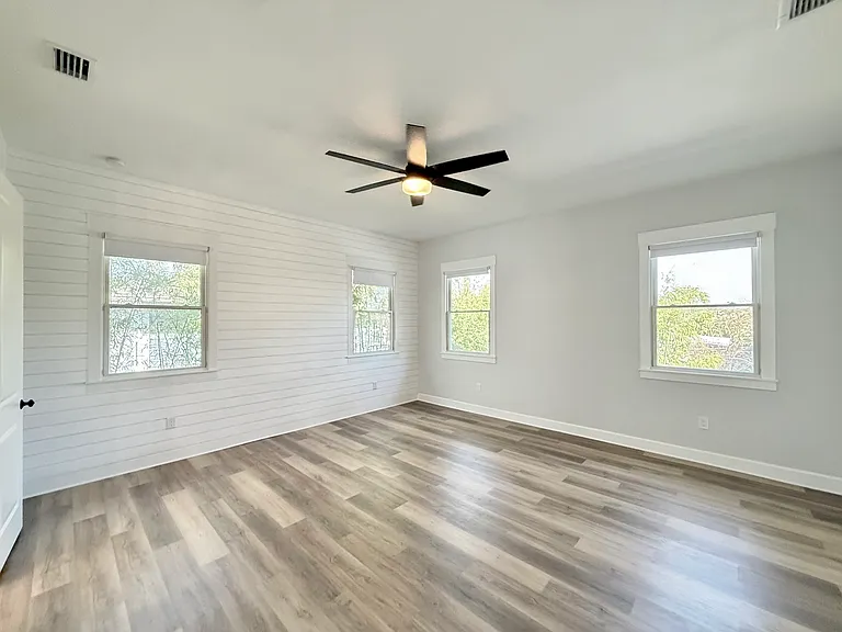 Master Bedroom with Newly Added Shiplap