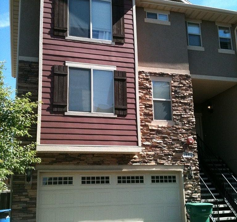 End unit w/2-car garage and added storage space. Optional key-padded entry for easy in/out access.
