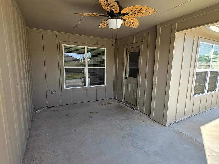 Covered back patio