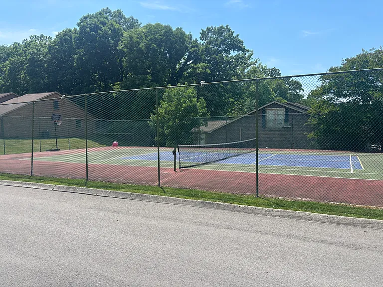 Community tennis/Pickle ball courts. There is also a community pool.