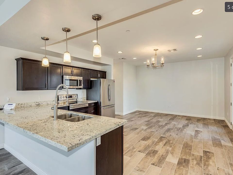 kitchen and dining area