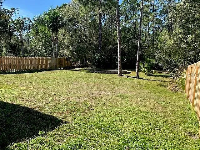 Backyard to conservation view