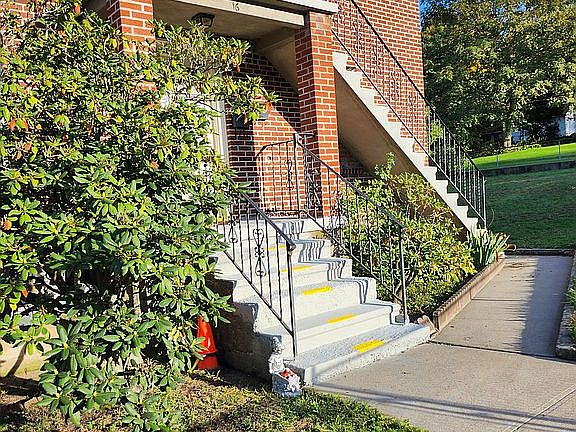 Front of property inside fence