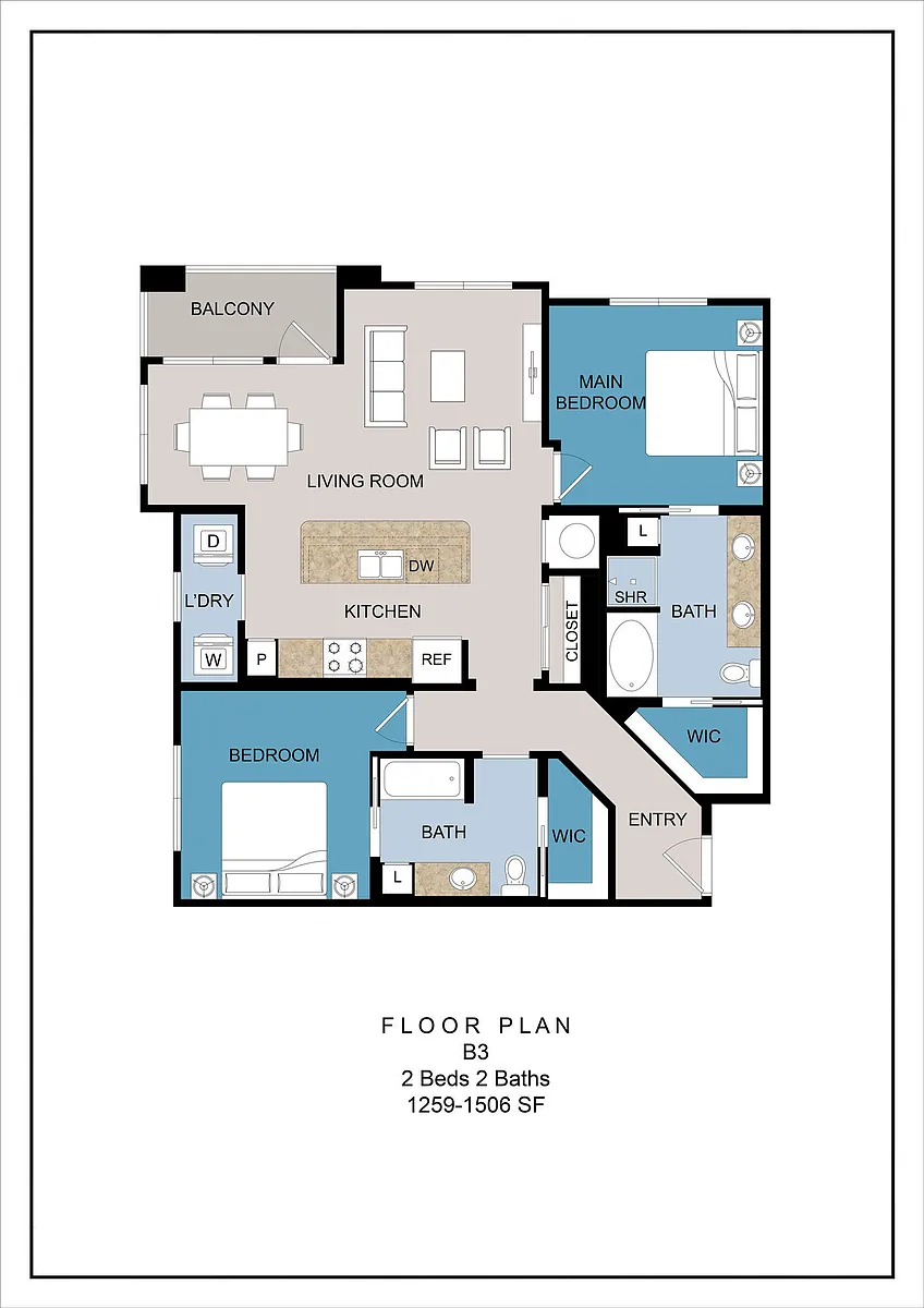 Floor plan B3