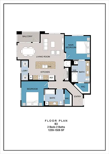 Floor plan B3